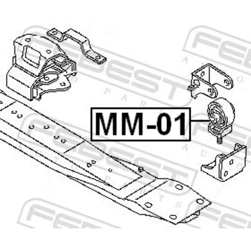 Uloženie rozvodovky FEBEST MM-01 - obr. 1