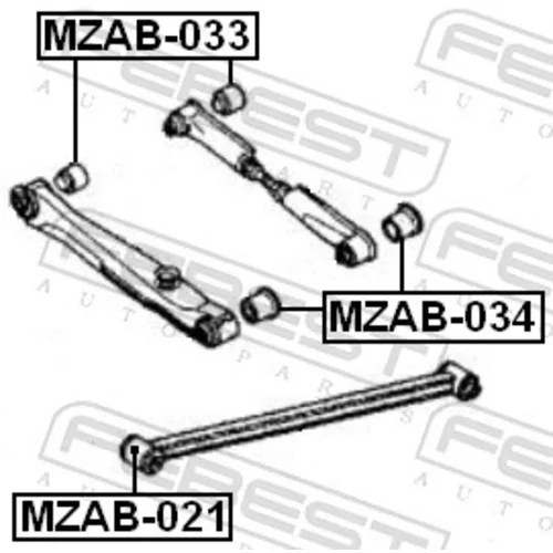 Uloženie riadenia FEBEST MZAB-033 - obr. 1