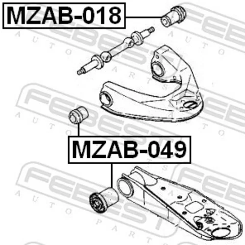 Uloženie riadenia FEBEST MZAB-049 - obr. 1