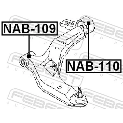 Uloženie riadenia FEBEST NAB-110 - obr. 1