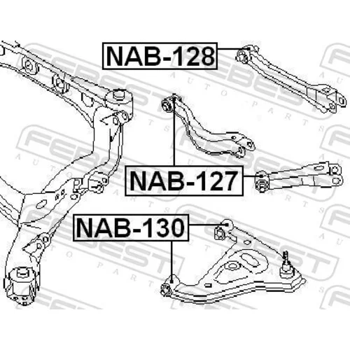 Uloženie riadenia FEBEST NAB-130 - obr. 1