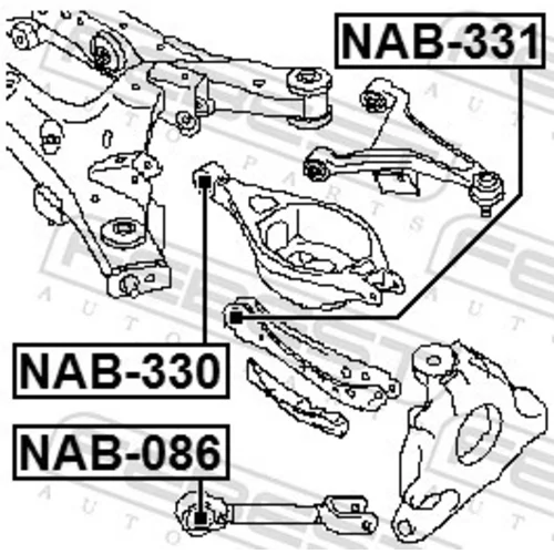 Uloženie riadenia FEBEST NAB-330 - obr. 1