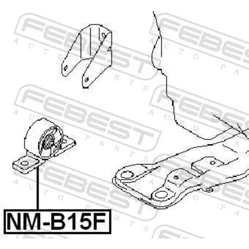 Uloženie motora FEBEST NM-B15F - obr. 1