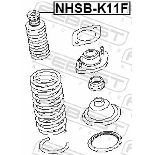 Ochranný kryt/manžeta tlmiča pérovania FEBEST NSHB-K11F - obr. 1