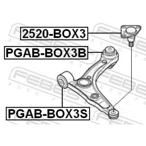 Uloženie riadenia FEBEST PGAB-BOX3B - obr. 1