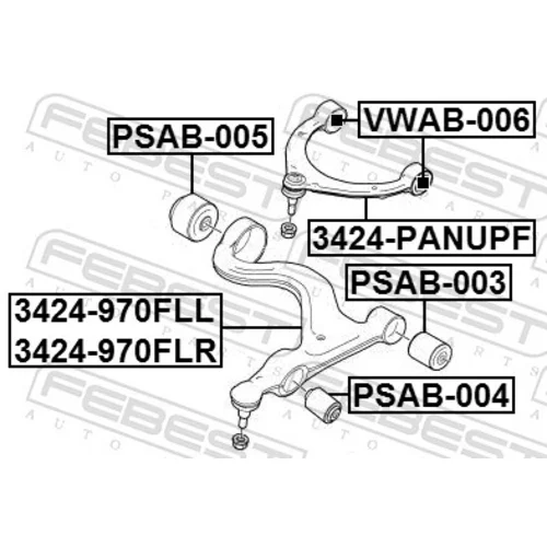 Uloženie riadenia FEBEST PSAB-003 - obr. 1