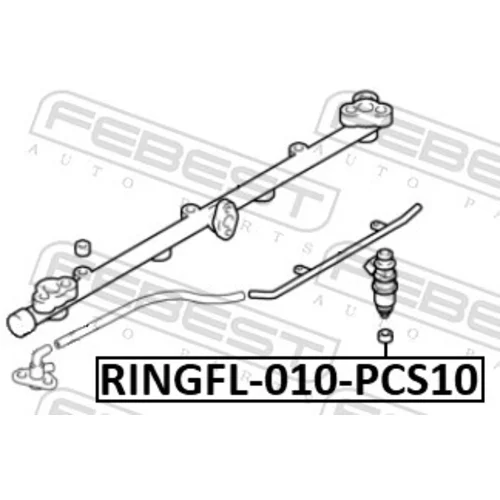 Tesniaci krúžok vstrekovacieho ventilu FEBEST RINGFL-010-PCS10 - obr. 1