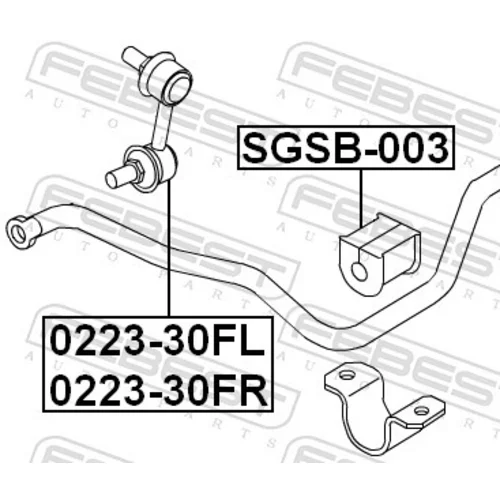 Uloženie priečneho stabilizátora FEBEST SGSB-003 - obr. 1