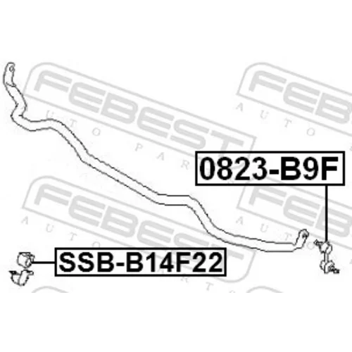 Uloženie priečneho stabilizátora FEBEST SSB-B14F22 - obr. 1