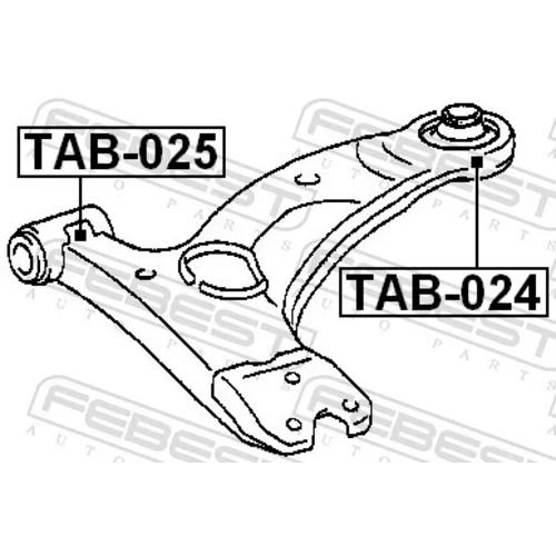 Uloženie riadenia FEBEST TAB-025 - obr. 1