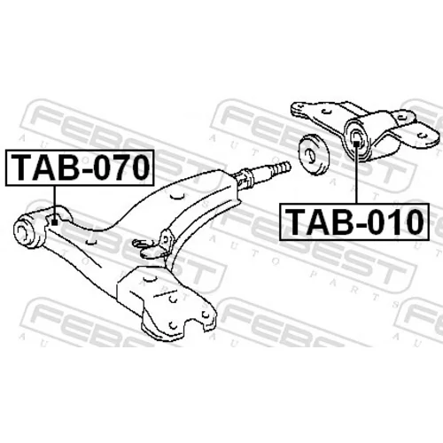 Uloženie riadenia FEBEST TAB-070 - obr. 1