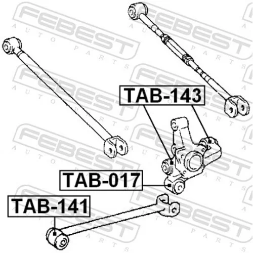 Uloženie riadenia FEBEST TAB-143 - obr. 1