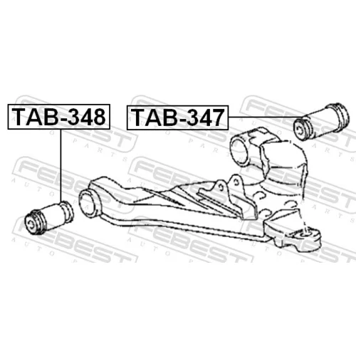 Uloženie riadenia FEBEST TAB-348 - obr. 1