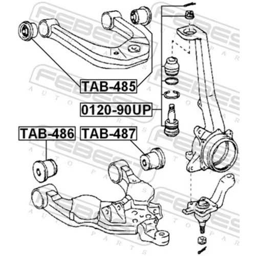 Uloženie riadenia FEBEST TAB-485 - obr. 1