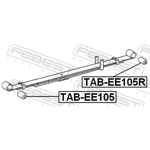 Ložiskové puzdro listovej pružiny FEBEST TAB-EE105R - obr. 1