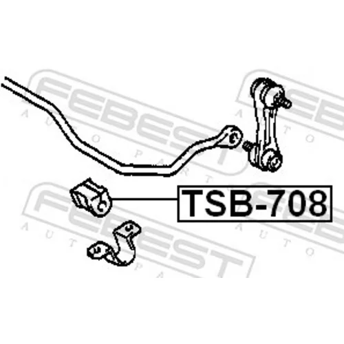 Uloženie priečneho stabilizátora FEBEST TSB-708 - obr. 1