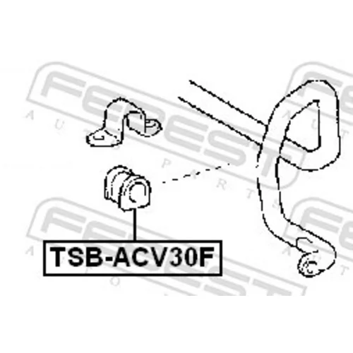 Uloženie priečneho stabilizátora FEBEST TSB-ACV30F - obr. 1