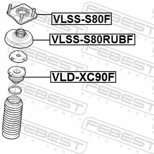 Ložisko pružnej vzpery FEBEST VLSS-S80F - obr. 1