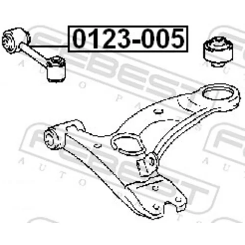 Tyč/Vzpera stabilizátora FEBEST 0123-005 - obr. 1