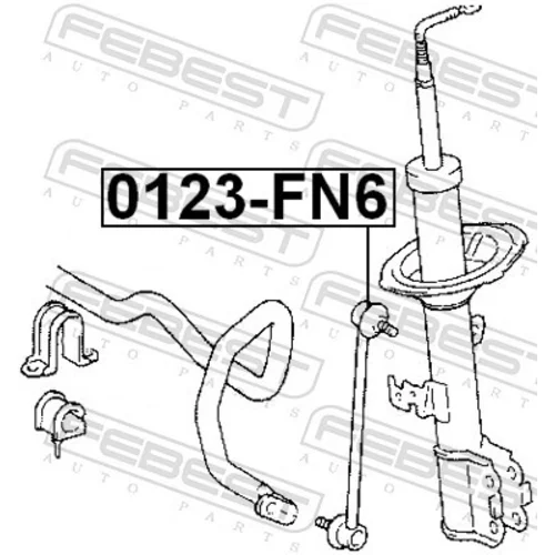 Tyč/Vzpera stabilizátora FEBEST 0123-FN6 - obr. 1