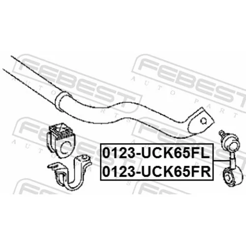 Tyč/Vzpera stabilizátora FEBEST 0123-UCK65FL - obr. 1