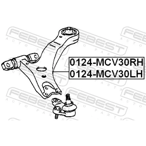 Rameno zavesenia kolies FEBEST 0124-MCV30RH - obr. 1