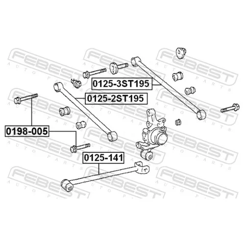 Rameno zavesenia kolies FEBEST 0125-141 - obr. 1