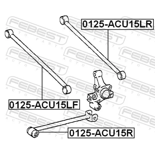 Rameno zavesenia kolies FEBEST 0125-ACU15LR - obr. 1