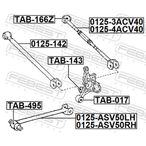 Rameno zavesenia kolies FEBEST 0125-ASV50LH - obr. 1