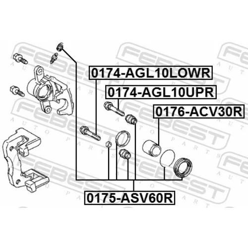 Piest brzdového strmeňa FEBEST 0176-ACV30R - obr. 1