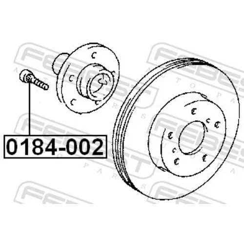 Čap kolesa FEBEST 0184-002 - obr. 1