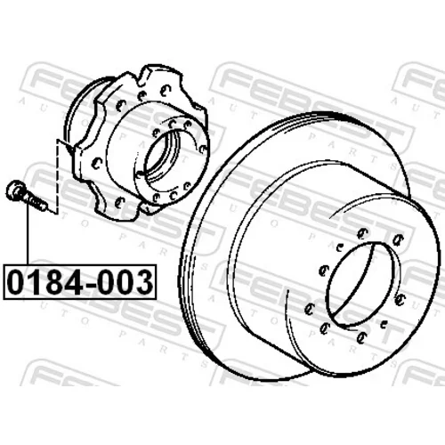 Čap kolesa FEBEST 0184-003 - obr. 1