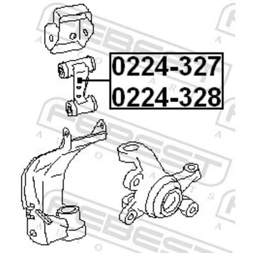 Rameno zavesenia kolies FEBEST 0224-327 - obr. 1