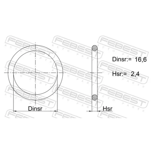 Tesnenie, Trubka chladenia FEBEST 02400-021