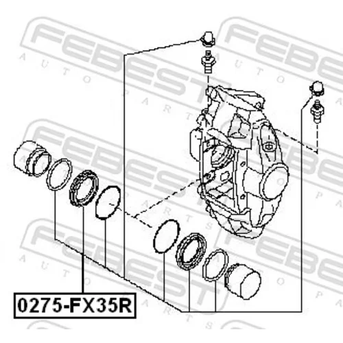 Opravná sada brzdového strmeňa FEBEST 0275-FX35R - obr. 1