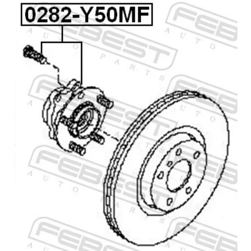 Náboj kolesa 0282-Y50MF /FEBEST/ - obr. 1