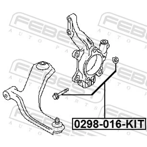 Súprava výkyvných čapov 0298-016-KIT /FEBEST/ - obr. 1