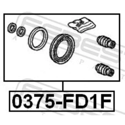 Opravná sada brzdového strmeňa FEBEST 0375-FD1F - obr. 1