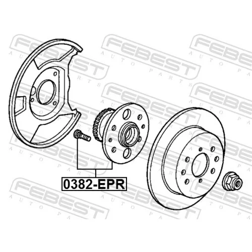 Náboj kolesa FEBEST 0382-EPR - obr. 1