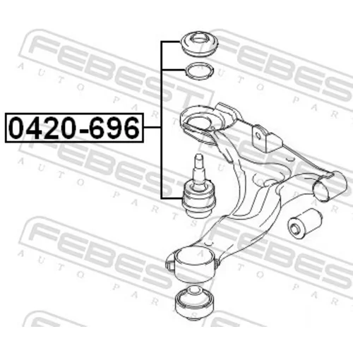 Zvislý/nosný čap FEBEST 0420-696 - obr. 1