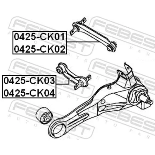 Rameno zavesenia kolies FEBEST 0425-CK01 - obr. 1