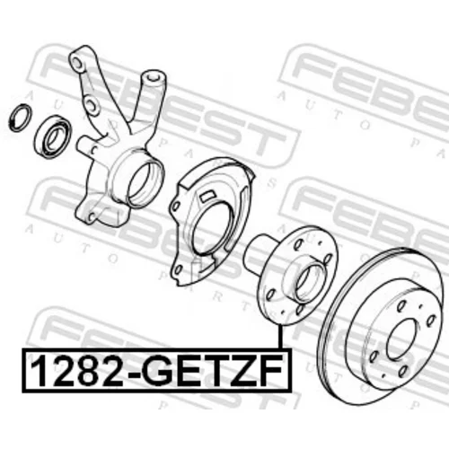 Náboj kolesa FEBEST 1282-GETZF - obr. 1