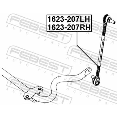 Tyč/Vzpera stabilizátora FEBEST 1623-207LH - obr. 1