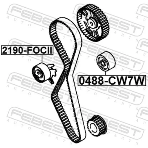 Napinák ozubeného remeňa FEBEST 2190-FOCII - obr. 1