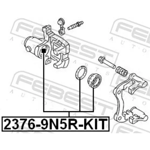 Opravná sada brzdového strmeňa FEBEST 2376-9N5R-KIT - obr. 1