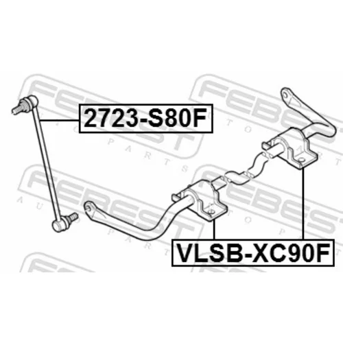 Tyč/Vzpera stabilizátora FEBEST 2723-S80F - obr. 1