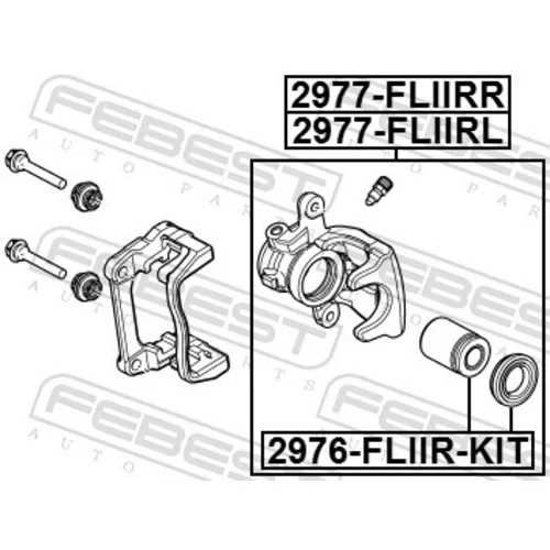 Brzdový strmeň FEBEST 2977-FLIIRL - obr. 1