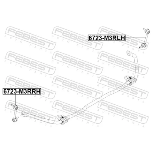 Tyč/Vzpera stabilizátora 6723-M3RLH /FEBEST/ - obr. 1