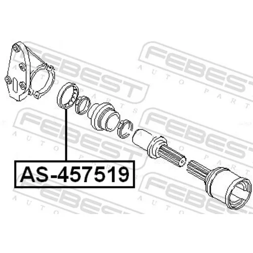 Ložisko hnacieho hriadeľa FEBEST AS-457519 - obr. 1