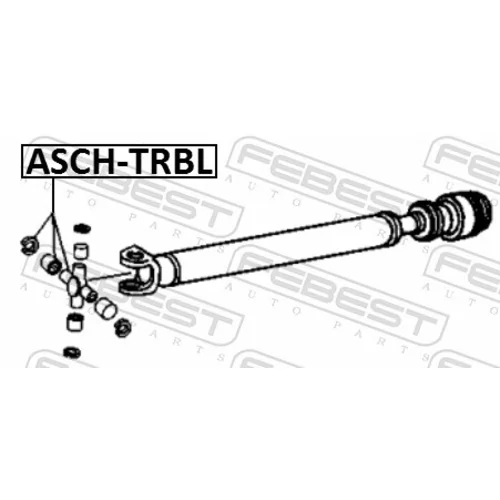 Kĺb pozdĺžneho hriadeľa FEBEST ASCH-TRBL - obr. 1